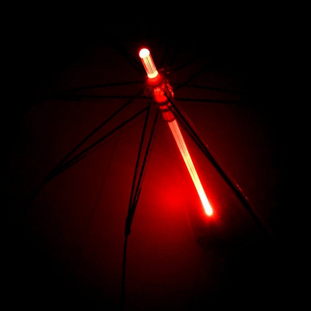 ENAPY 7 Color LED Transparent Light Saber Umbrella with Flashlight